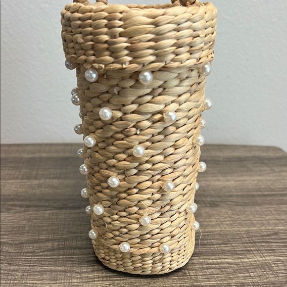 🌾✨ Perfect Beaded Wicket Tote Bag! 👜💖 - Picture 5 of 10